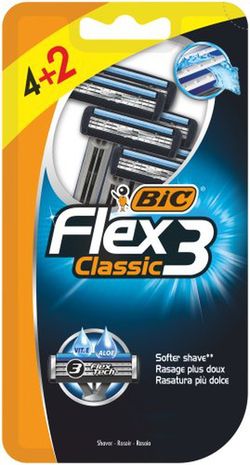 Lâminas de barbear Bic 3H Flex3 (4+2)