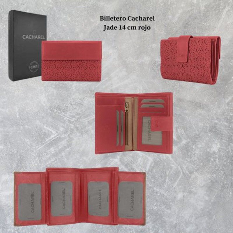 Billetero Cacharel Jade 14Cm Rojo 26R
