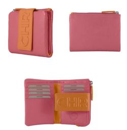 Carteira de couro Cacharel 11x8 Typog17n