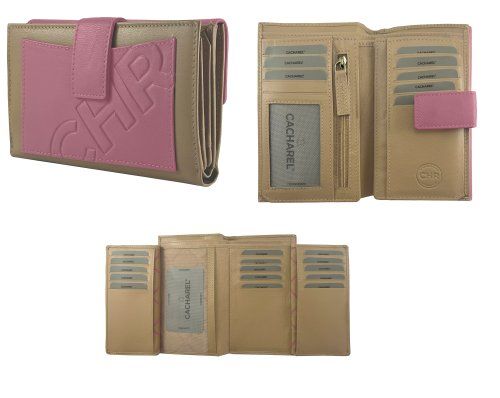 Carteira de Couro Cacharel 16x10 Suco 14cu