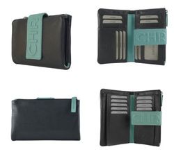 Carteira de couro Cacharel 16x10 Typog82w