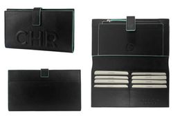 Carteira de couro Cacharel 19x11 logotipo 371ne