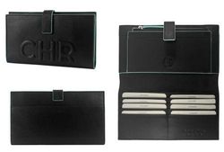 Carteira de couro Cacharel 19x11 logotipo 371ne