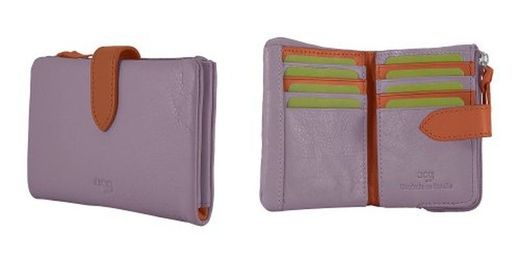 Carteira de couro Acq Citrus17a 12x8