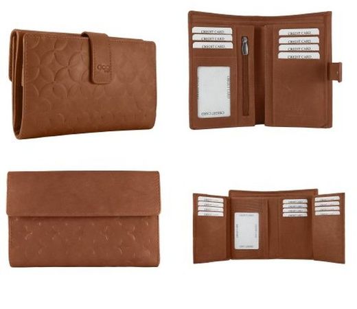 Carteira de couro Acq Portofino14c 16x10