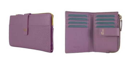 Carteira de couro Acq Texture17li 12x8