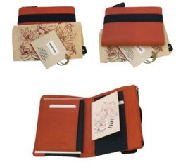 Carteira de couro Inari 14cm Coral 16co