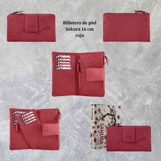Bitlleter Pell Sakura 16cm Vermell A370634r