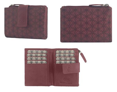 Carteira Serigrafia em Pele 12x8 17ameixa