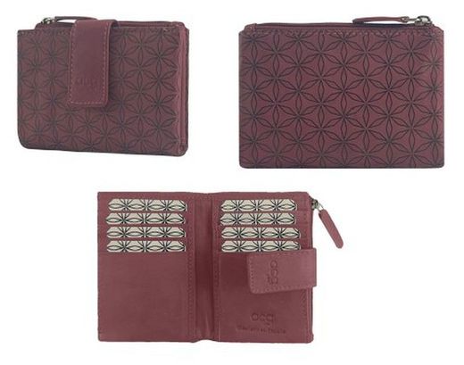 Carteira Serigrafia em Pele 12x8 17ameixa