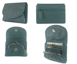 Carteira de Couro Serigrafia 12x9 41 Verde