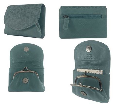 Carteira de Couro Serigrafia 12x9 41 Verde