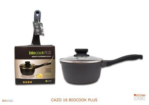Casserole Biocook Plus avec couvercle en verre 16 cm