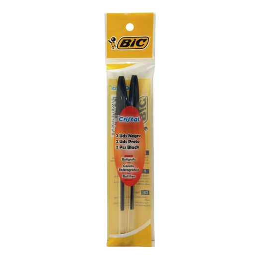 Bolígraf BIC. Blister 2 Uds.Boligraf Bic Negre