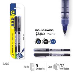 Bolígraf Roller Point 0.5 Blau 2u 92415