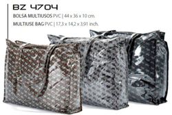 Sacola de compras multiuso em PVC Bz-4704