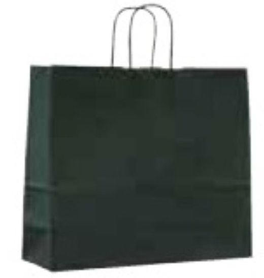 Poignée de sac en papier Ret. 18+8X25 Noir