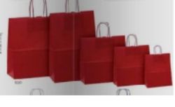 Alça para Saco de Papel Ret. 32+13X28 Vermelho