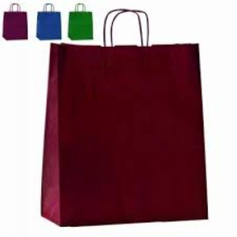 Bolsa Papel Asa Ret. 44+14X42 Granate