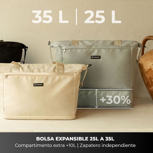 Sac de voyage extensible Numada, gris