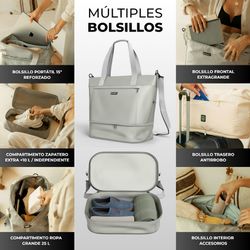 Sac de voyage extensible Numada, gris