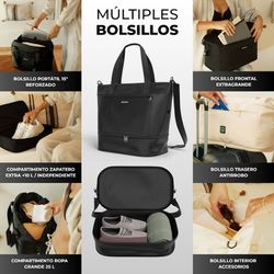 Sac de voyage extensible Numada noir