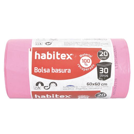 Bosses Escombraries Pink 60X60Cm.20Uds.35L.