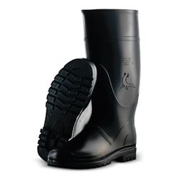 MAVINSA Rain Botte de pluie en PVC noir Botte d'eau haute en canne noire. N° 41