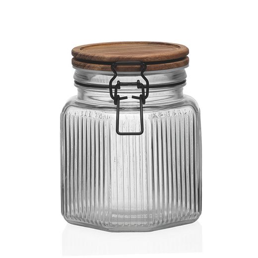 Pot C/Tapa 1000Ml.Acacia,11,4X12,1X14,6