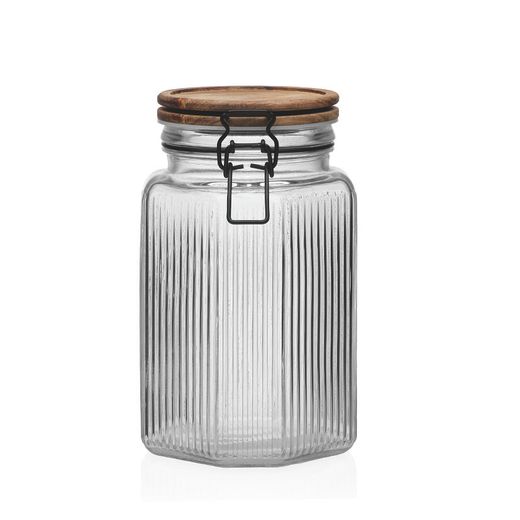 Pot C/Tapa 1500Ml.Acacia 11,4X12,2X19,8