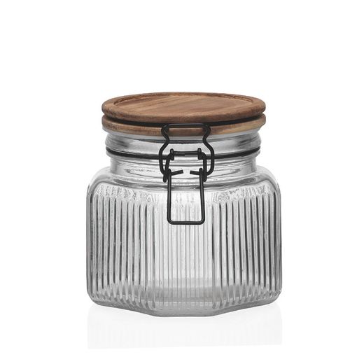 Pot C/Tapa 800Ml.Acacia.11,3X12,1X12,4