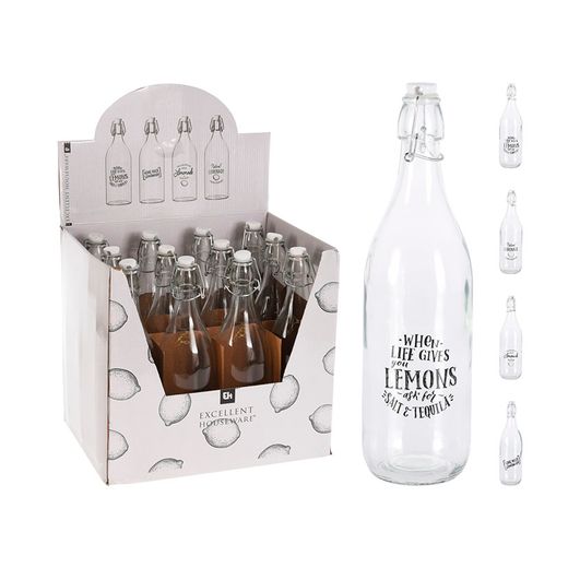 Botella Cristal 1 L. Surtidas