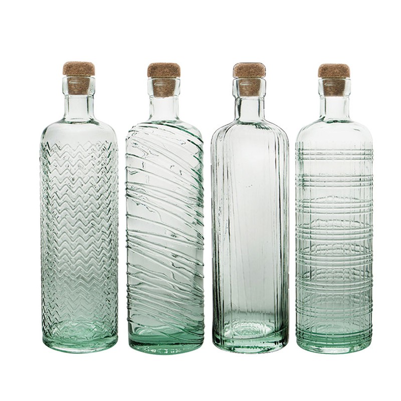 Botella cristal ARC line. Botella Vidrio 1 Lt. Tapon Rosca — Ferretería  Roure Juni