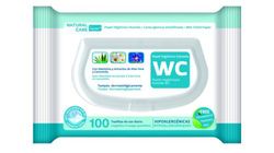 Lingettes WC Brevia C/Couvercle (100) Bio