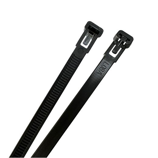 Brida Reusable Negra 7.6X150. 100 Ut