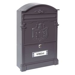 Boîte aux lettres extérieure Résidence ARREGUI. Boîte Aux Lettres En Aluminium Res.26X9Xh42 Cm. Graphite.