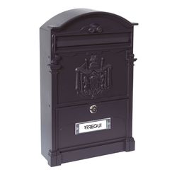 Boîte aux lettres extérieure Résidence ARREGUI. Boîte aux lettres en aluminium Résid 26X9Xh42cm. Noir