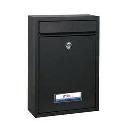 Boîte aux lettres extérieure Met. Berméo. Noir.