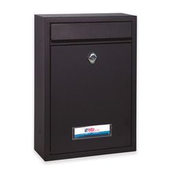 Boîte aux lettres extérieure Met. Berméo. Noir.