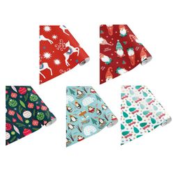 Caixa 50 rotllos paper regal decorat assortits 2 m.