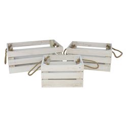 Caixa Decorativa Fusta Warren X3 Blanca