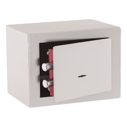 Coffre-fort superposé. Système de fermeture avec serrure à gorge.