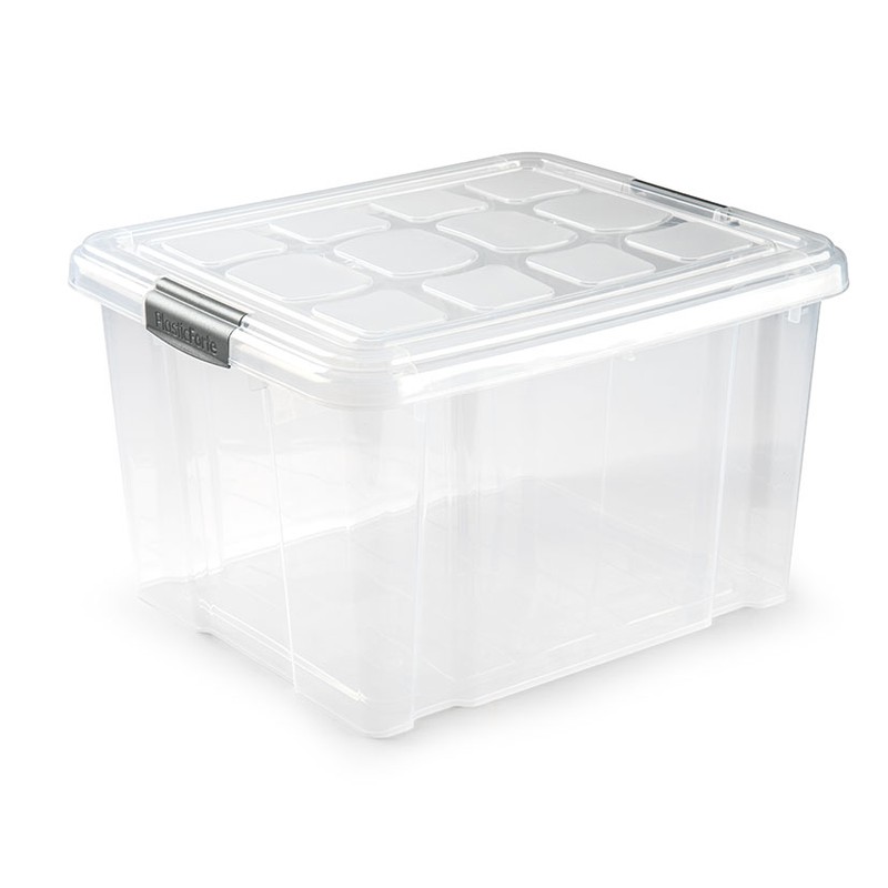 Caja ordenación multiuso Caja Plast. 25L. Plata 42X36X25 Cm. — Ferretería  Roure Juni