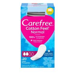 Protège-slips pliés en coton Carefree (20)