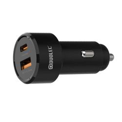 Chargeur de voiture double 38W noir