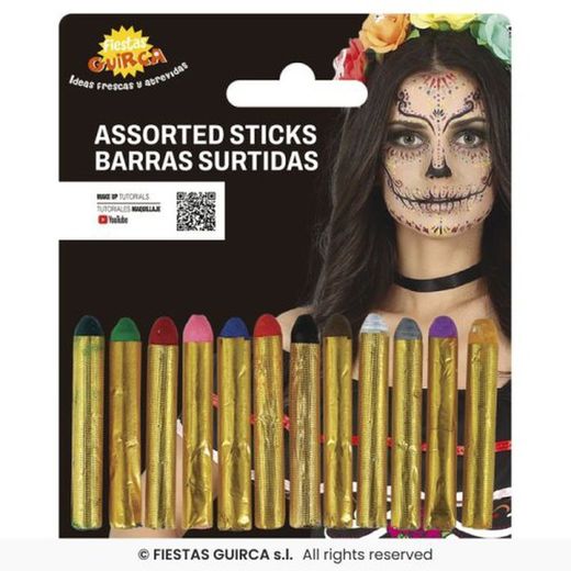 Carnaval Barras Maq. 12 Colores R-15754