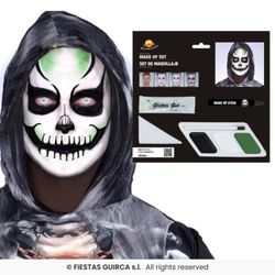 Coffret de maquillage squelette de carnaval 15873
