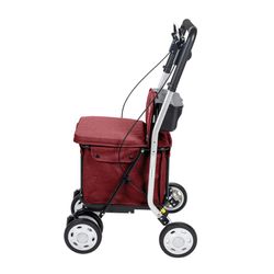 Caddie Lett800 Comfort Rubi. Siège intégré