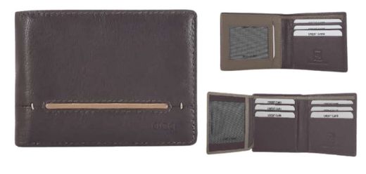 Cartera Pell Acq Nomada62 Negre 11X8,5