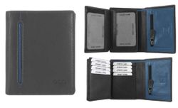 Cartera Pell Aqc Nomada 33 Negre 9X12
